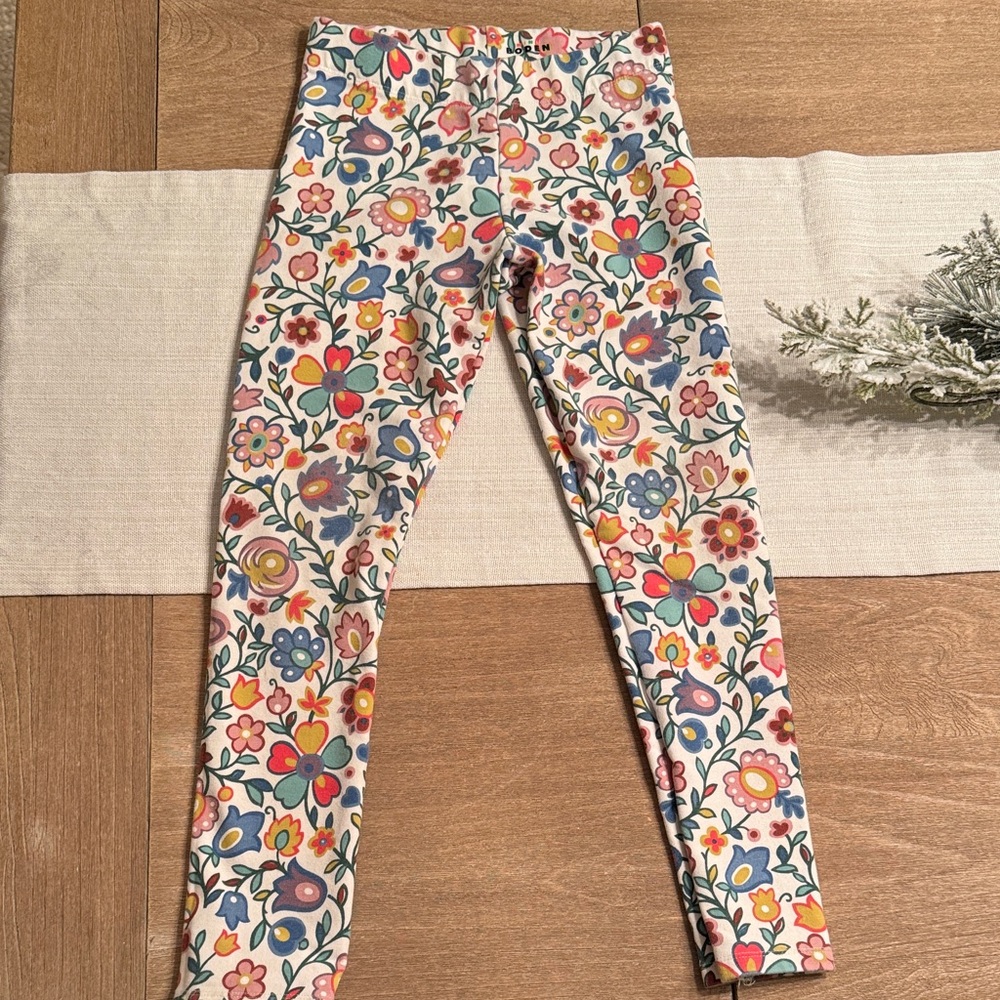 Mini Boden Multicolor Floral Kids Leggings